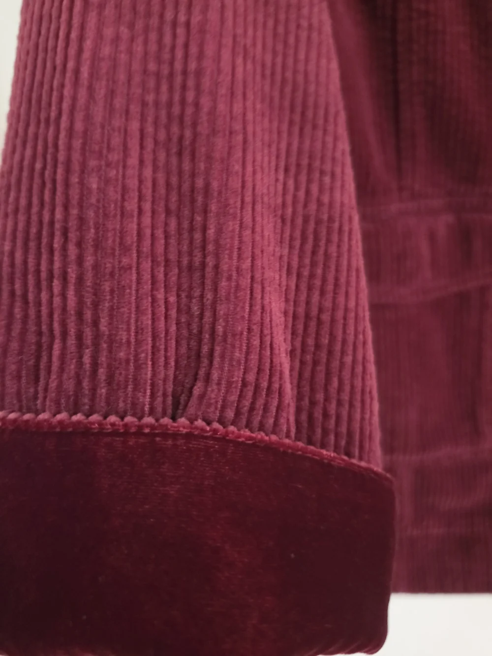 J. Jill Corduroy Button-Front Jacket in Wine Red